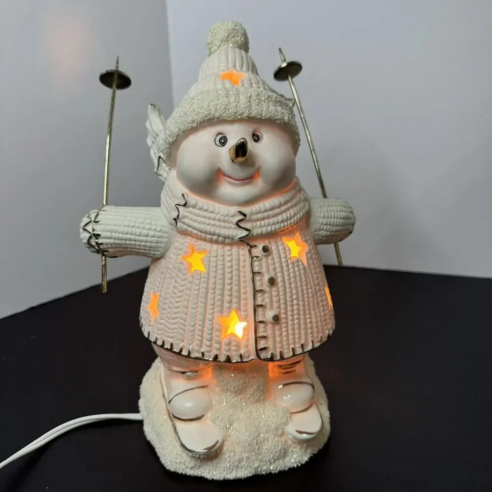 International Bazaar snowman skis